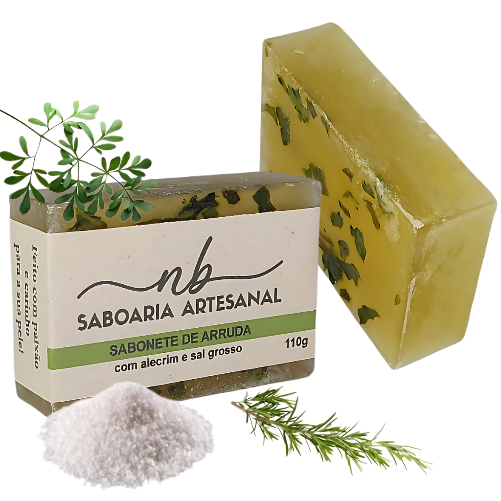 Sabonete Arruda/Alecrim/Sal Grosso Quebranto Mau-Olhado Energia Positiva em Oferta na Shopee