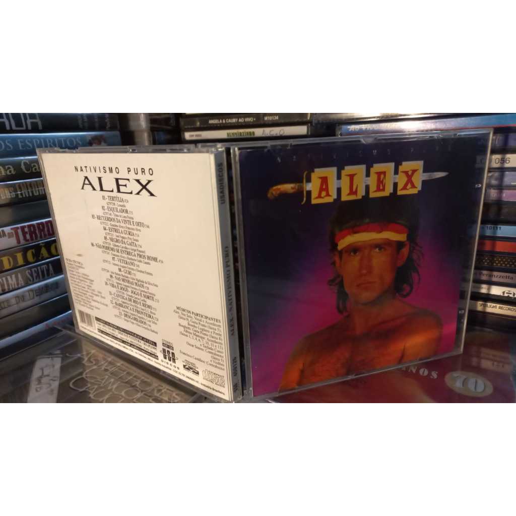 cd Alex nativismo puro - 1995 - Excelente Tertulia Esquilador Veterano Guri Desgarrados Negro da Gaita