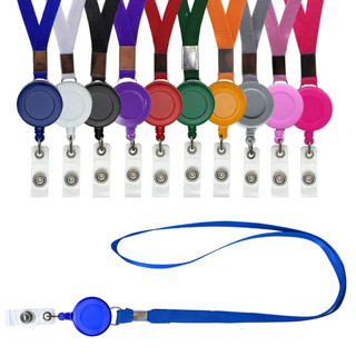 Cordão para Crachá com Roller Retrátil | Ideal para Trabalho, Eventos e Identificação