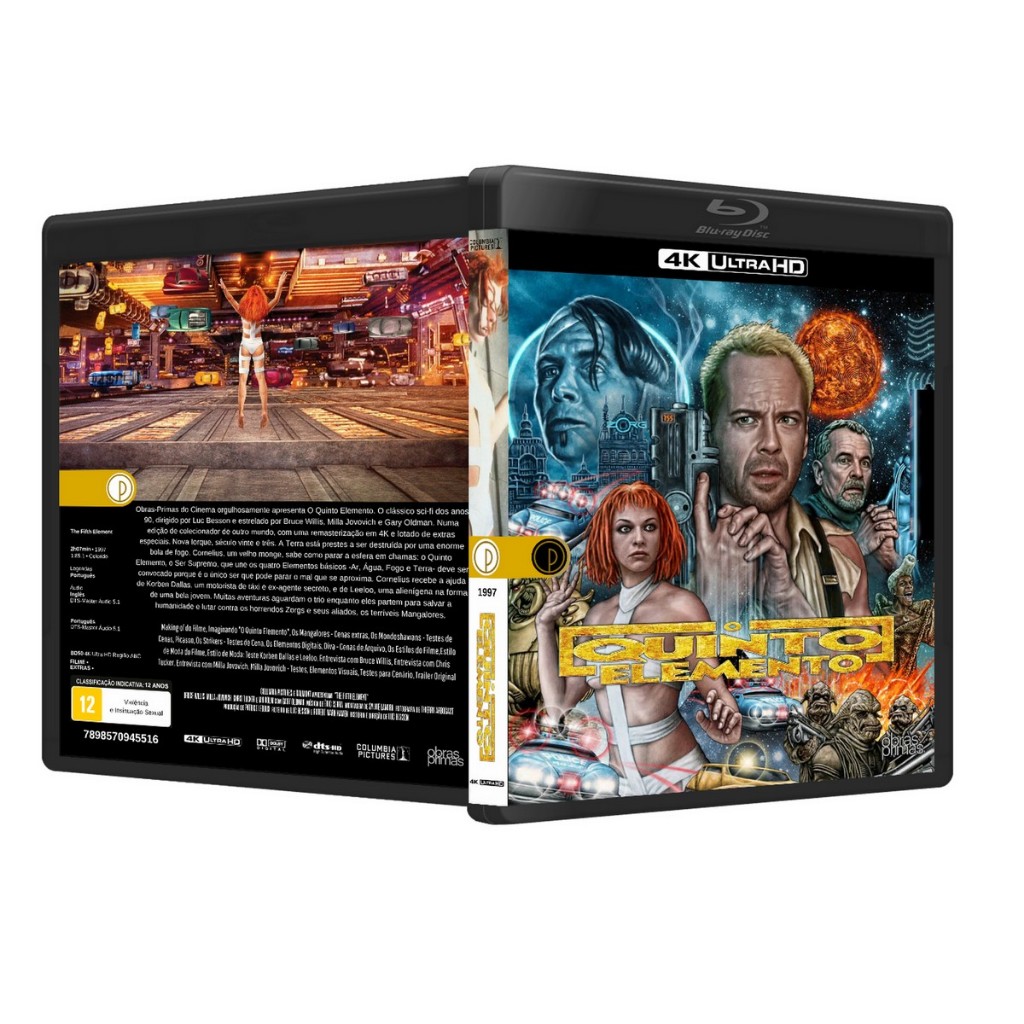 Blu-ray 4K: O Quinto Elemento DUB/LEG [PERSONALIZADO] em Oferta na Shopee