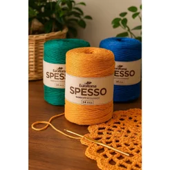 Barbante Spesso EuroRoma 24 Fios | Fio Grosso Premium para Crochê e Macramê