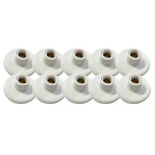 Kit 10 Plafon Luminaria Bocal de Teto Soquete E27 Branco Bivolt Plafonier Redondo 110v 220v em Oferta na Shopee