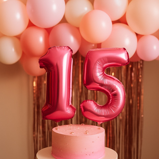 Balões Números Pink 16" Kit 2 Números – 0 a 9 – Festa Aniversário Decoração 40cm em Oferta na Shopee