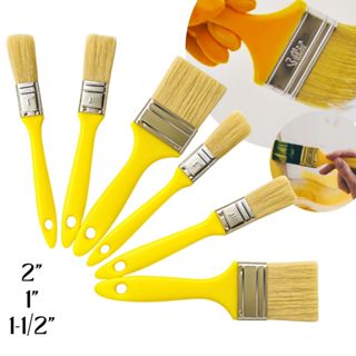 Kit Trincha Pincel para Pintura Parede Profissional Cabo Amarelo em Oferta na Shopee