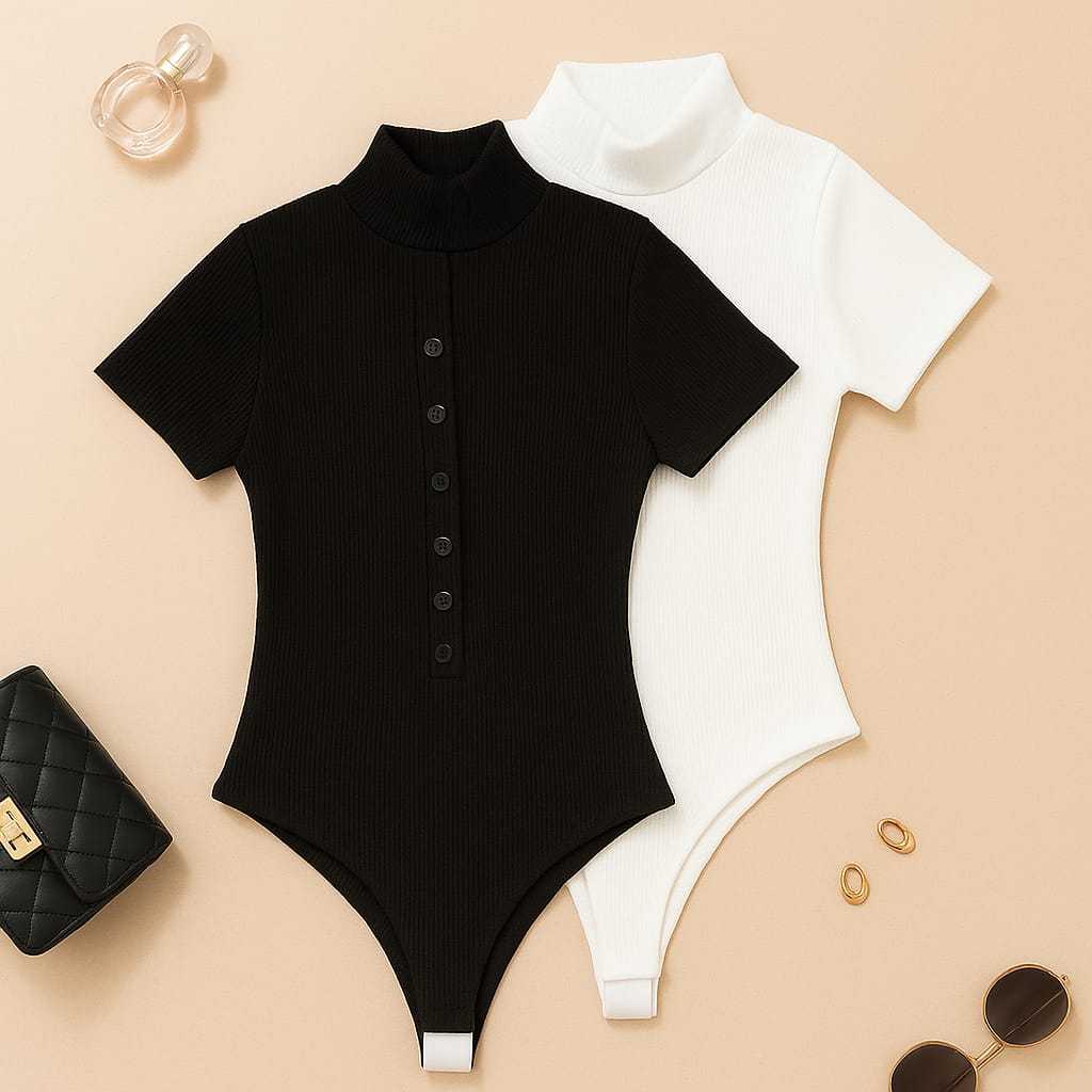 Kit 2 Borys Feminino Collat Manga Curta Gola  Polo Com Botões na Frente Sem Bojo em Oferta na Shopee