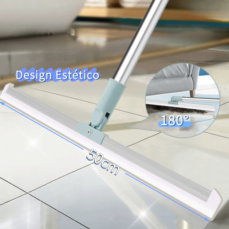 Rodo de Silicone Para Limpeza de Piso Vidros,Vassoura e Limpador de Vidros para Uso Duplo Seco e Molhado em Oferta na Shopee