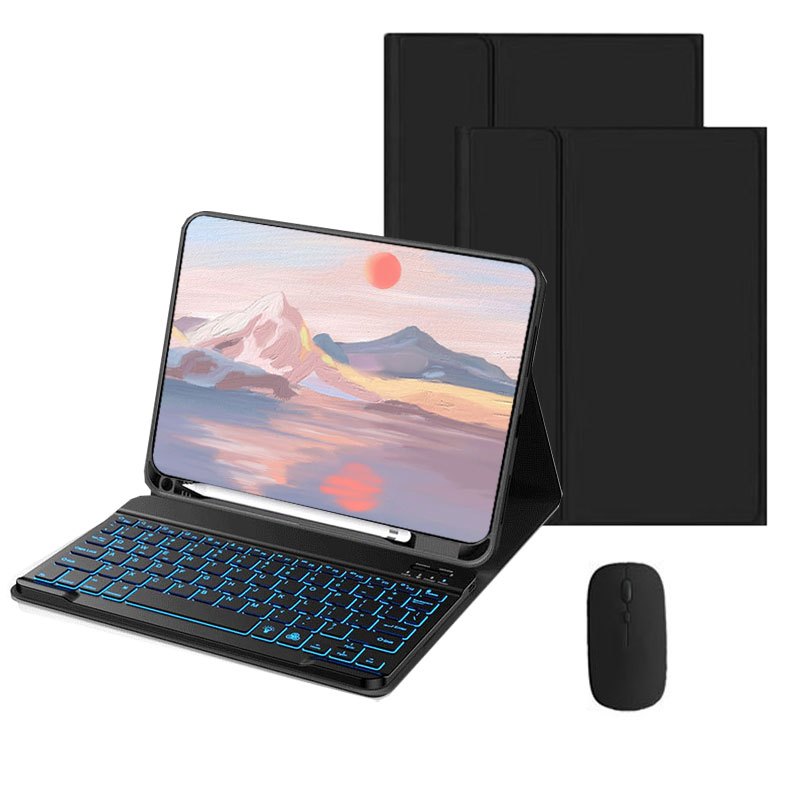 PulseOne Capa para Samsung Galaxy Tab S9FE+/S10Plus/S9Plus/S8Plus/S7FE/S7Plus Com Teclado iluminadoABNT2 e mouse sem fio
