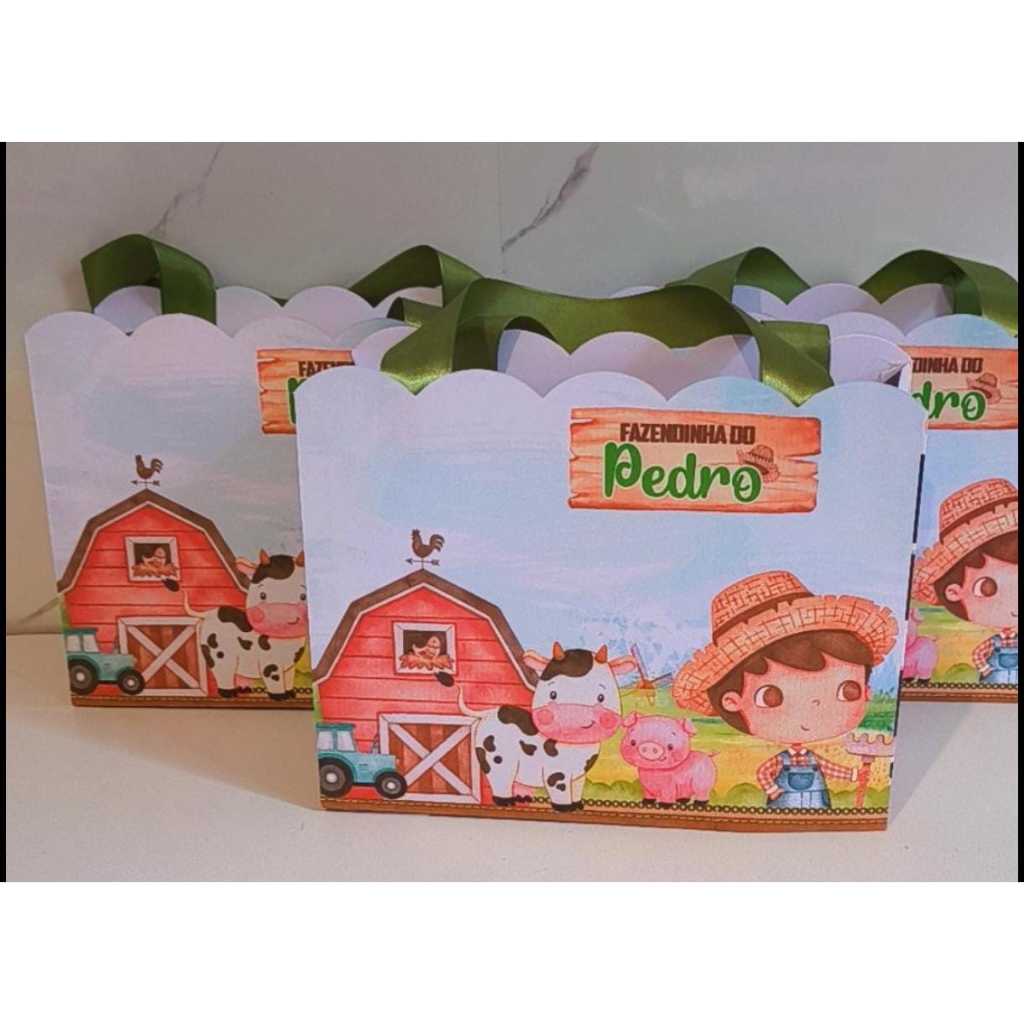 SACOLA PERSONALIZADA FAZENDINHA