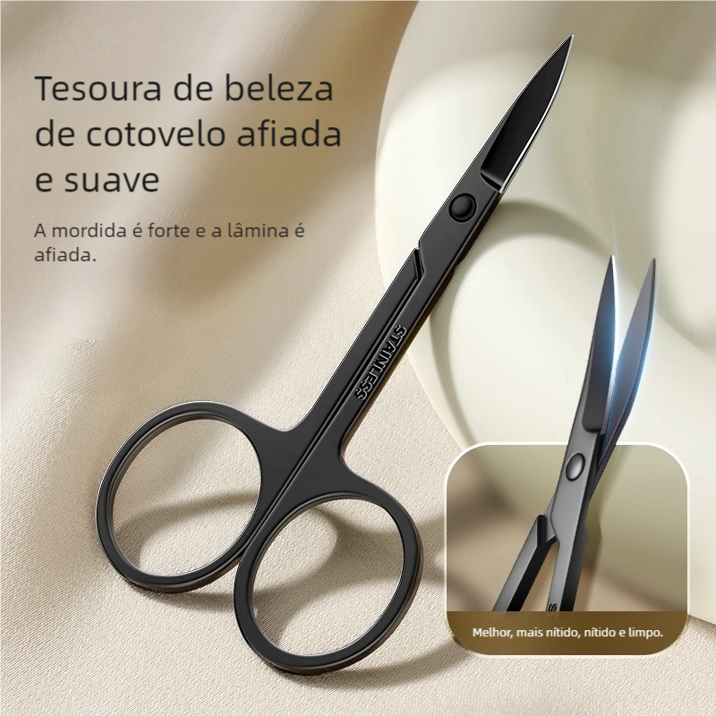 1pcs Tesoura De Aparamento De Sobrancelhas De Aço Inoxidável Beleza Doméstico Ferramentas De Maquiagem De Cabelo Do Nari