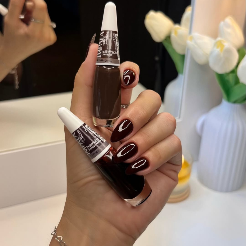 Kit 2 Esmaltes Impala Beterraba e Sofisticado Tons Escuros Clássicos Moda em Oferta na Shopee