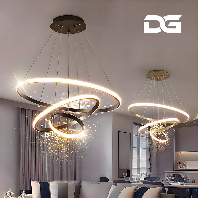110V/220V Luz De Teto Moderna 3 Cores em 1 luz Lustre Pendente Sala De Jantar para Sala Quarto O15