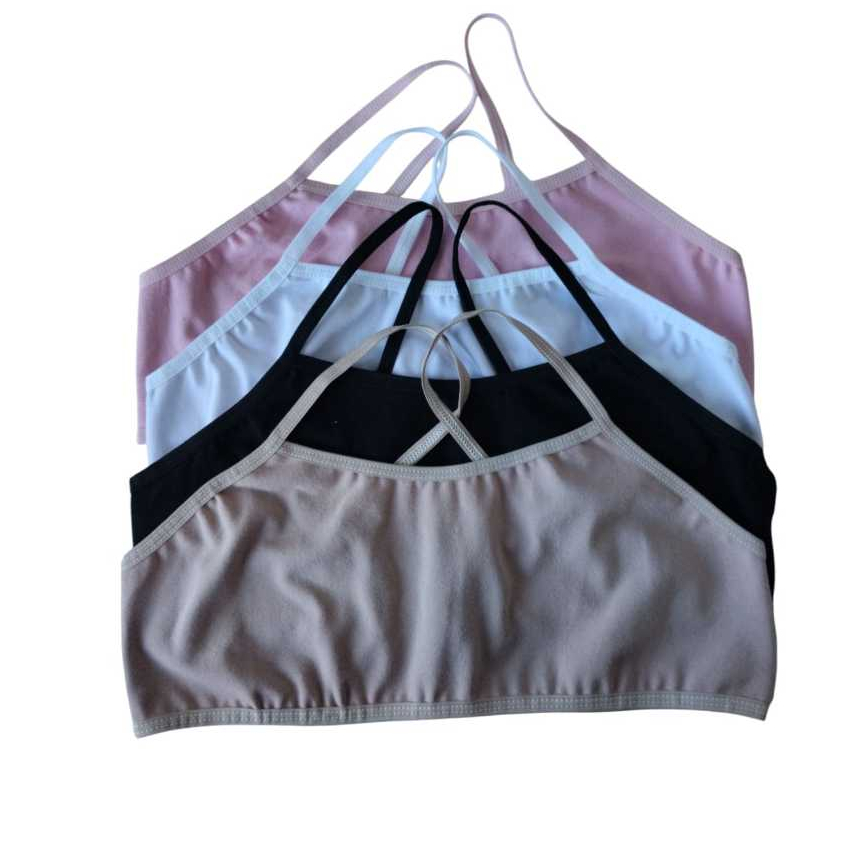 kit 5 top juvenil menina mocinha cotton pre adolescente(4 -16A ANOS)