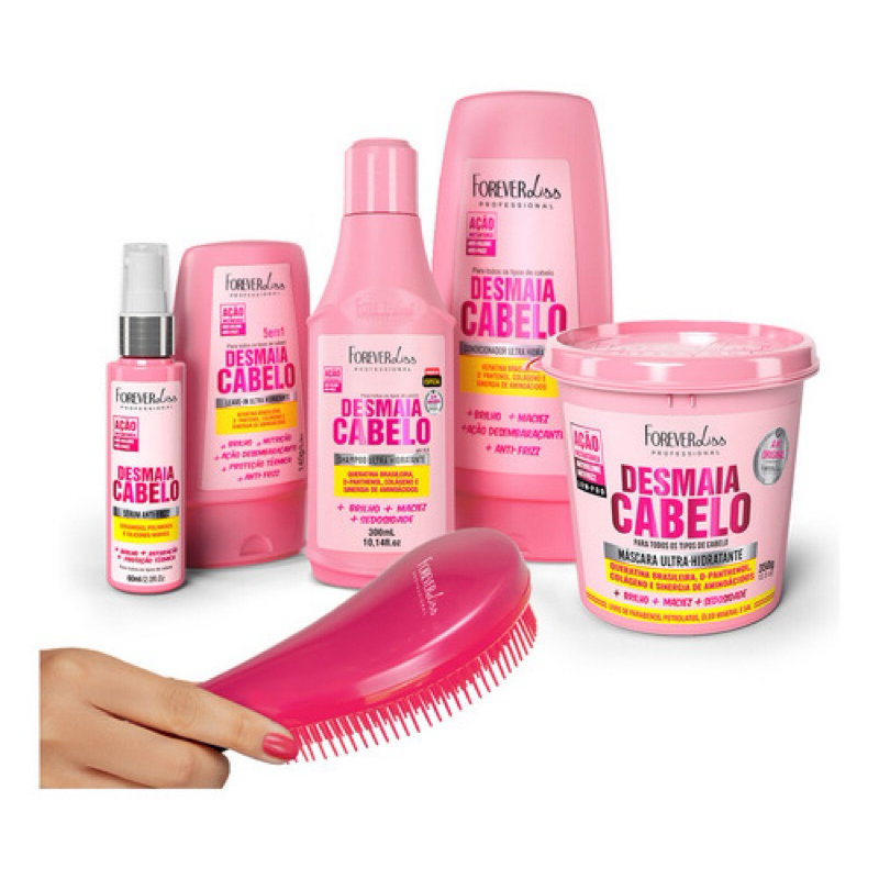 Kit Forever Liss 5x1 Ultra Hidratante completo desmaia cabelo