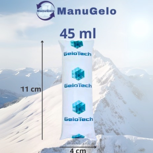 Gelo flexível reutilizável 45 ml  Gelotech - Kit 20 unidades - ideal para cooler, caixa térmica em Oferta na Shopee