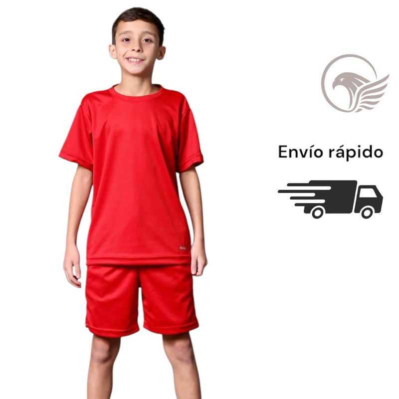 CONJUNTO ESPORTIVO INFANTIL  MENINO DRY FIT ACADEMIA PRAIA CASUAL