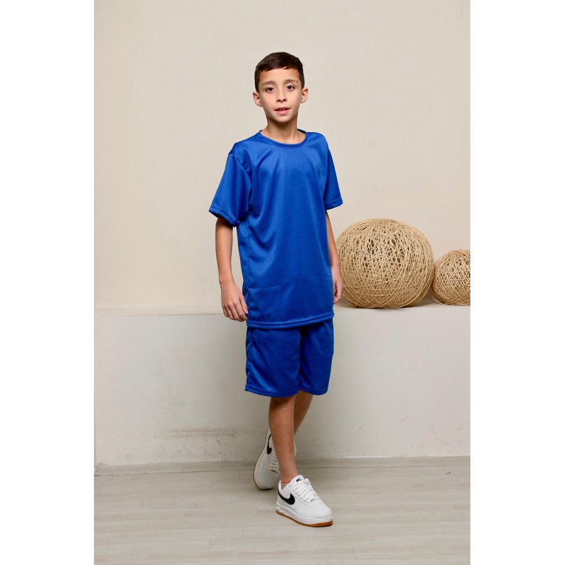 CONJUNTO ESPORTIVO INFANTIL  MENINO DRY FIT ACADEMIA PRAIA CASUAL