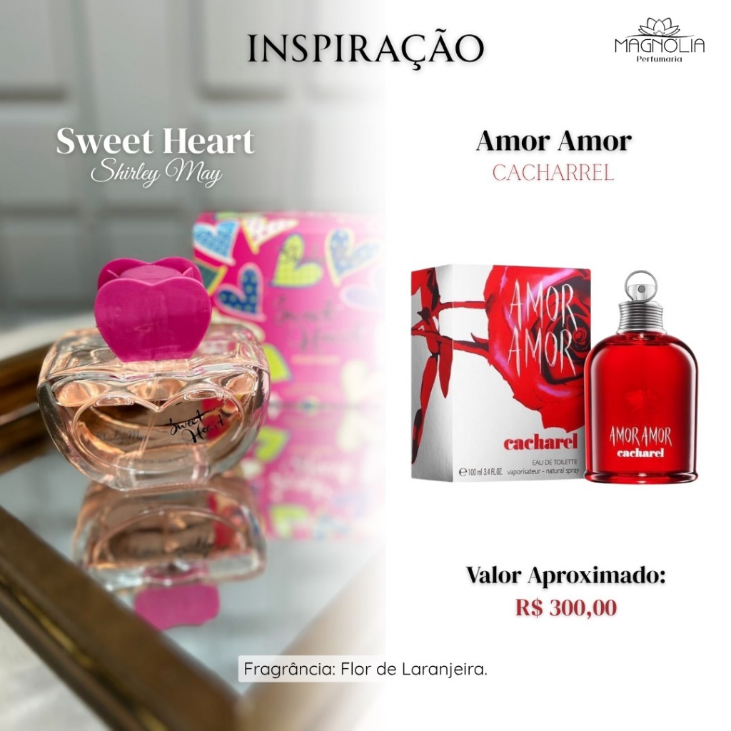 Perfume Sweet Heart  - Perfume Feminino Importado Fragrância Internacional Marca Shirley May 61237