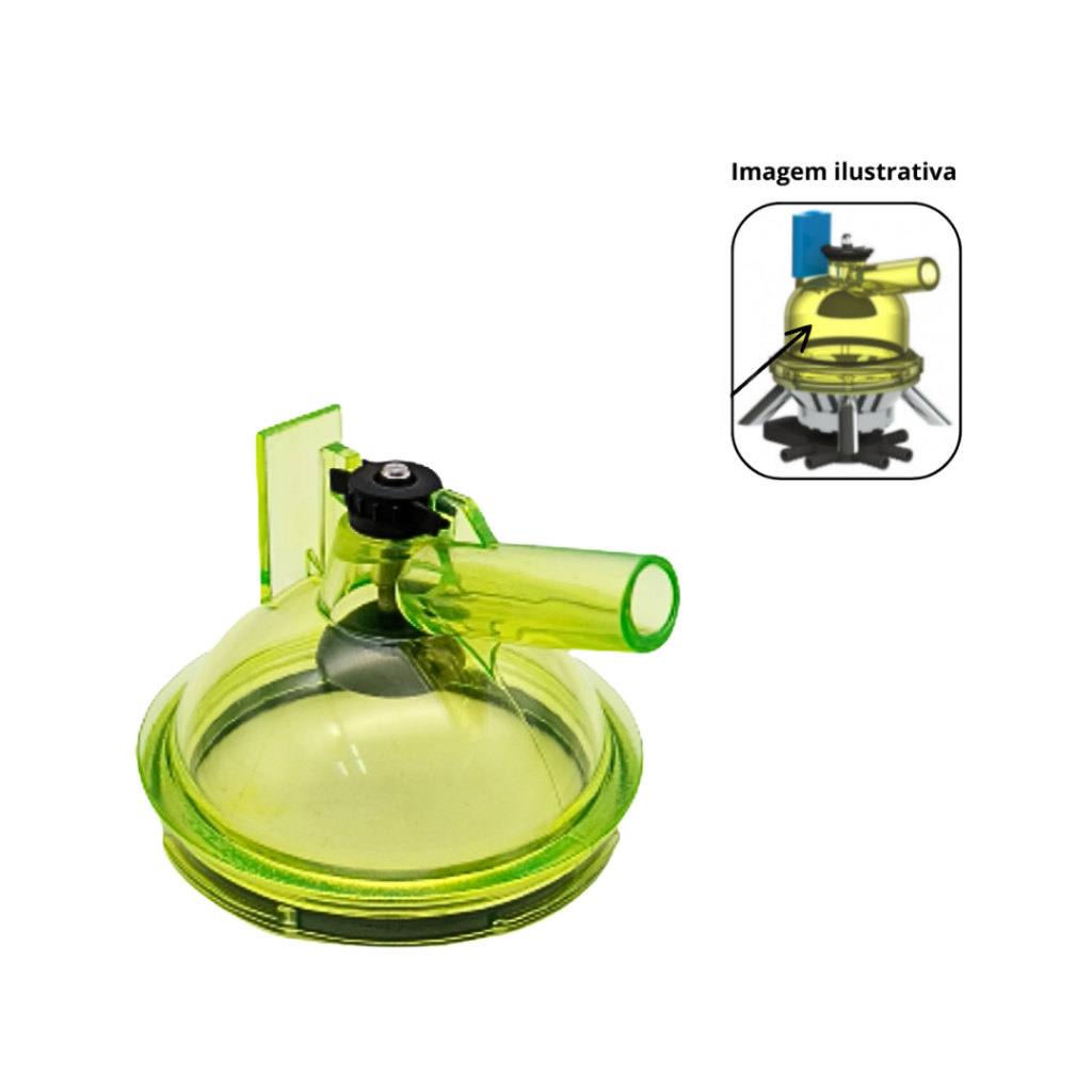 Tampa Coletor de Leite  Sulinox 400cc Premium Completa Modelo Novo Conjunto Ordenha