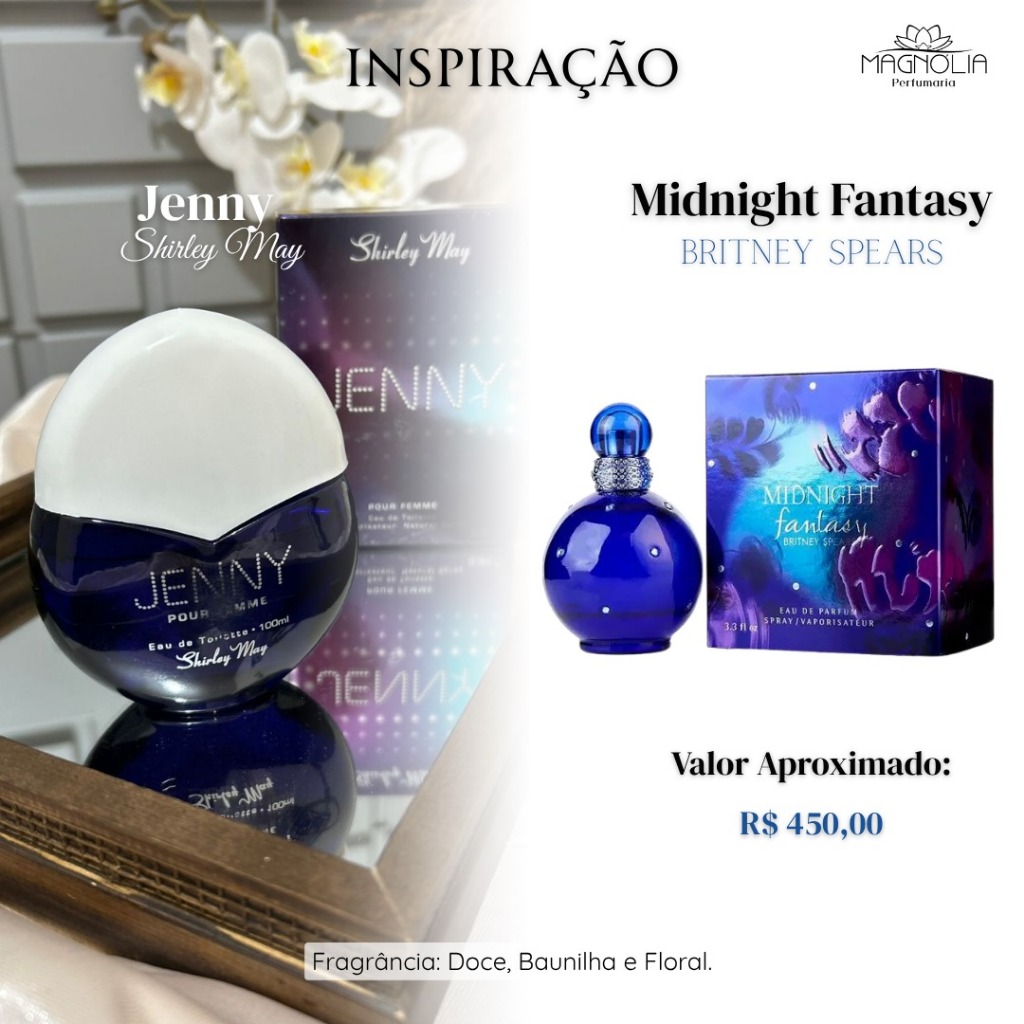 Perfume Feminino Importado, Fragâncias MARCA SHIRLEY MAY/ Colônia Feminina Importada 100 ML.