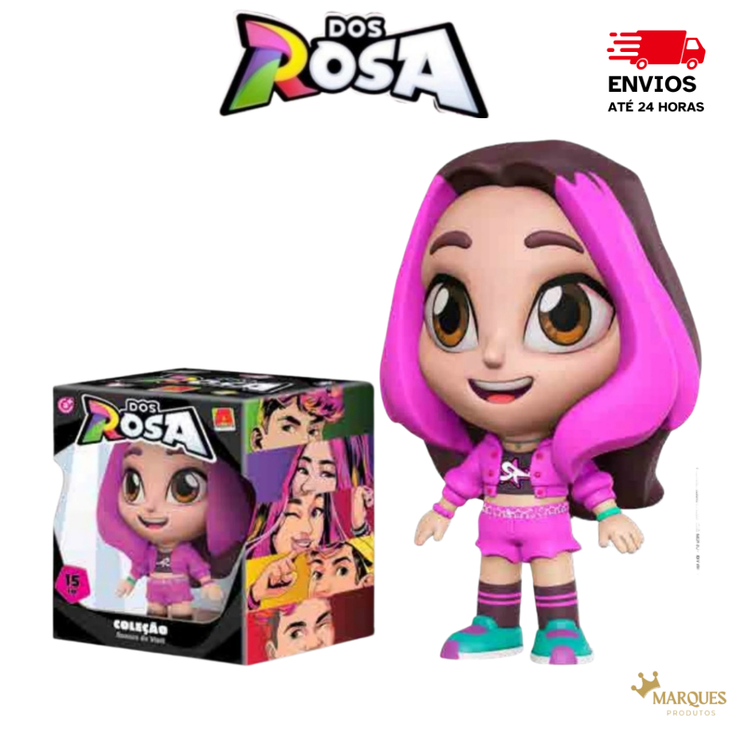 Boneca Emilly Vick Vinil 15 cm Original Dos Rosa em Oferta na Shopee