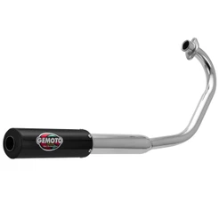 Escapamento Escape Gemoto Racing Para Moto Titan Ks 125 Fan 2000 Até 2008