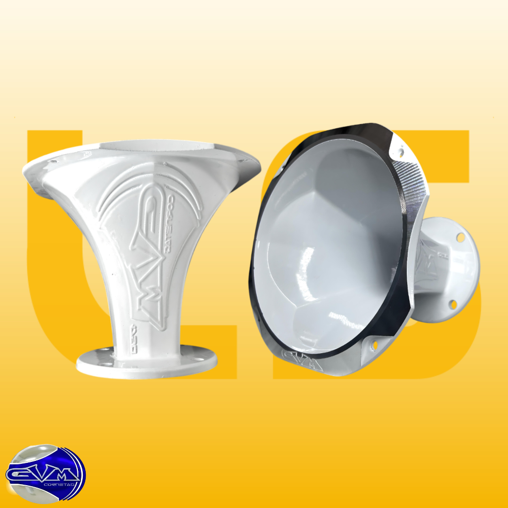 Corneta Gvm 1750 Alumínio Lente Original 2 Pol Branca em Oferta na Shopee