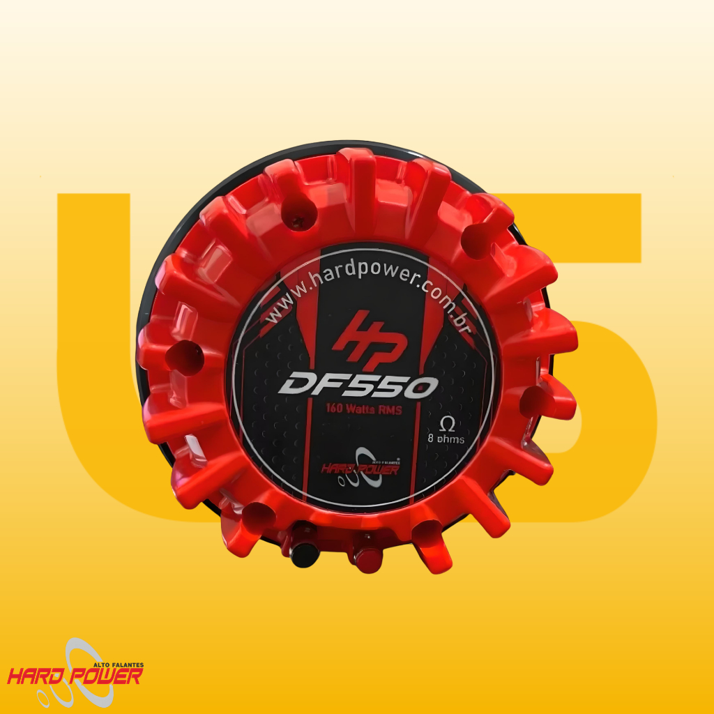 Imagem Driver Fenolico Hard Power Hp Df 550 160w Rms 8ohms Vermelho