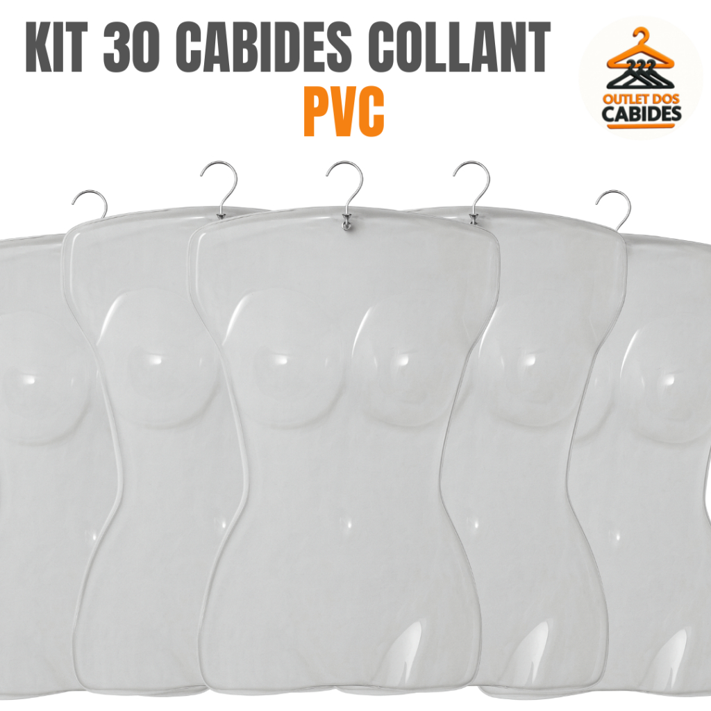 Kit 30 Cabide Collant Adulto PVC em Oferta na Shopee