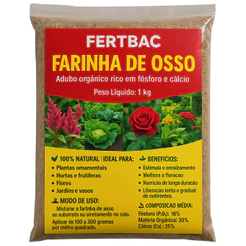 Farinha de Osso 5kg para Hortas, Árvores e Vasos