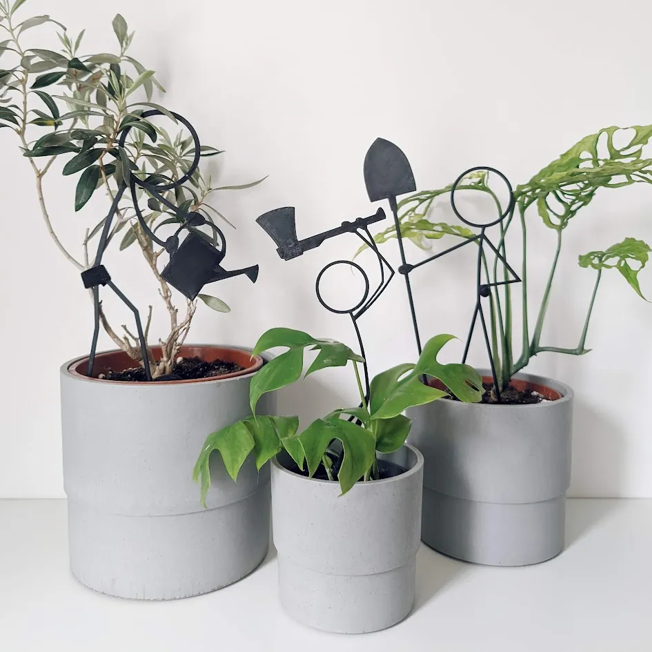 Decoração - Enfeites Criativos para Vasos – Kit de Jardinagem Estilizado - Decoração de plantas, jardim, vasos, cozinha