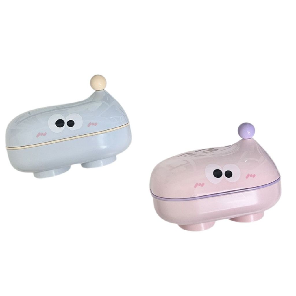 Allmini -  Saboneteira com Olhinhos Kawaii e Tampa