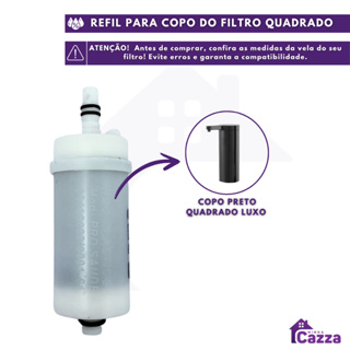 Refil Vela Para Torneira Copo Quadrado Filtro Carvão Ativado em Oferta na Shopee