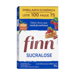 Adoçante Finn Sucralose Envelope Leve 100 Pague 75