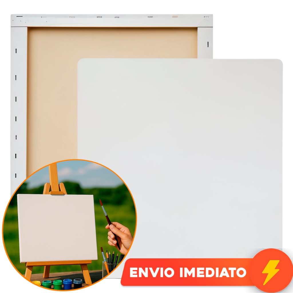 Tela Para Pintura Tecido De Arte 20x20cm Tinta Acrilex Óleo