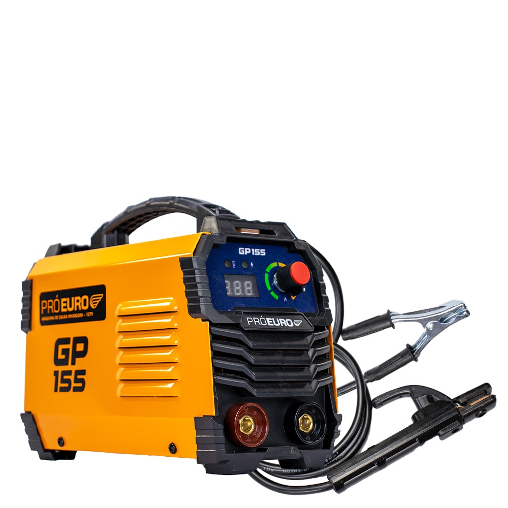 Kit Máquina de Solda GP 155A 127V Esmerilhadeira 720W 127V Máscara Luvas Eletrodo Pró Euro — imagem 2 de 2