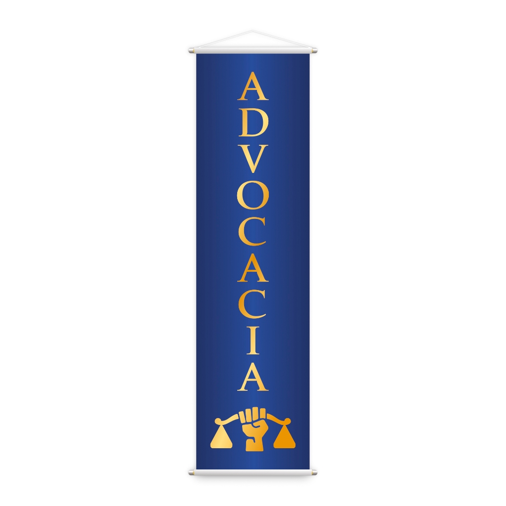 Banner Advocacia Direito Advogado Serviço Lona 1,50x0,40m