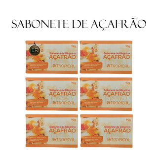 Sabonete em Barra de Açafrão/Cúrcuma Antioxidante Tropical Cosmeticos