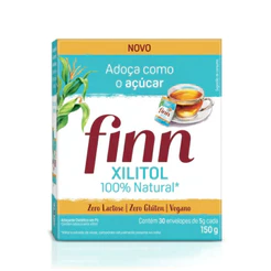Adoçante Finn Xylitol Envelope com 30 Unidades