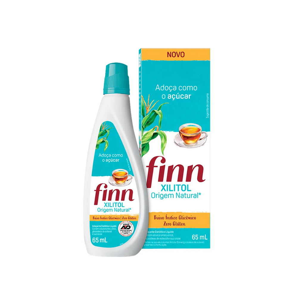 Adoçante Finn Xylitol 65ml em Oferta na Shopee