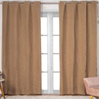 Cortina Corta Luz Blackout com Voal Para Sala ou Quarto, Meia Parede ou Parede Completa em Oferta na Shopee