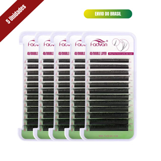 Kit 5 Fadvan 8D W Volume Egípcio Extensão de Cilios Lashes 4D Duplo em Oferta na Shopee