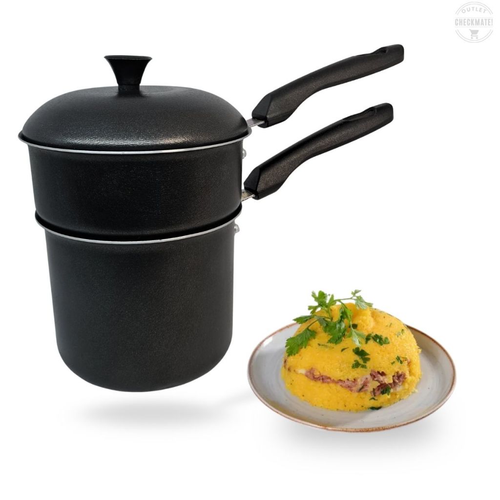 Cuscuzeiro 10 cm Antiaderente Cuscuz Gourmet Individual Tradição e Sabor em Porções Perfeitas