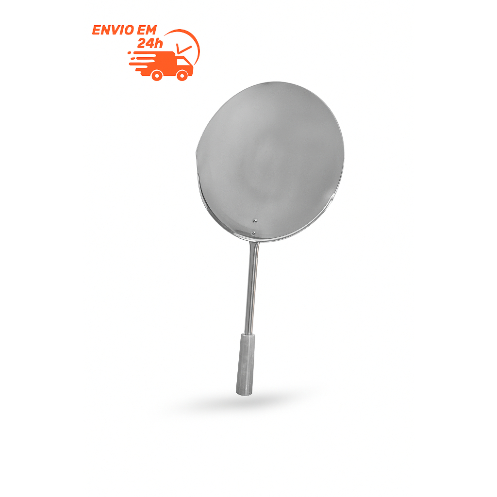 Pá De Pizza Aço Inox Cabo Curto 30cm Disco Forno Massas Pizzas Esfihas em Oferta na Shopee