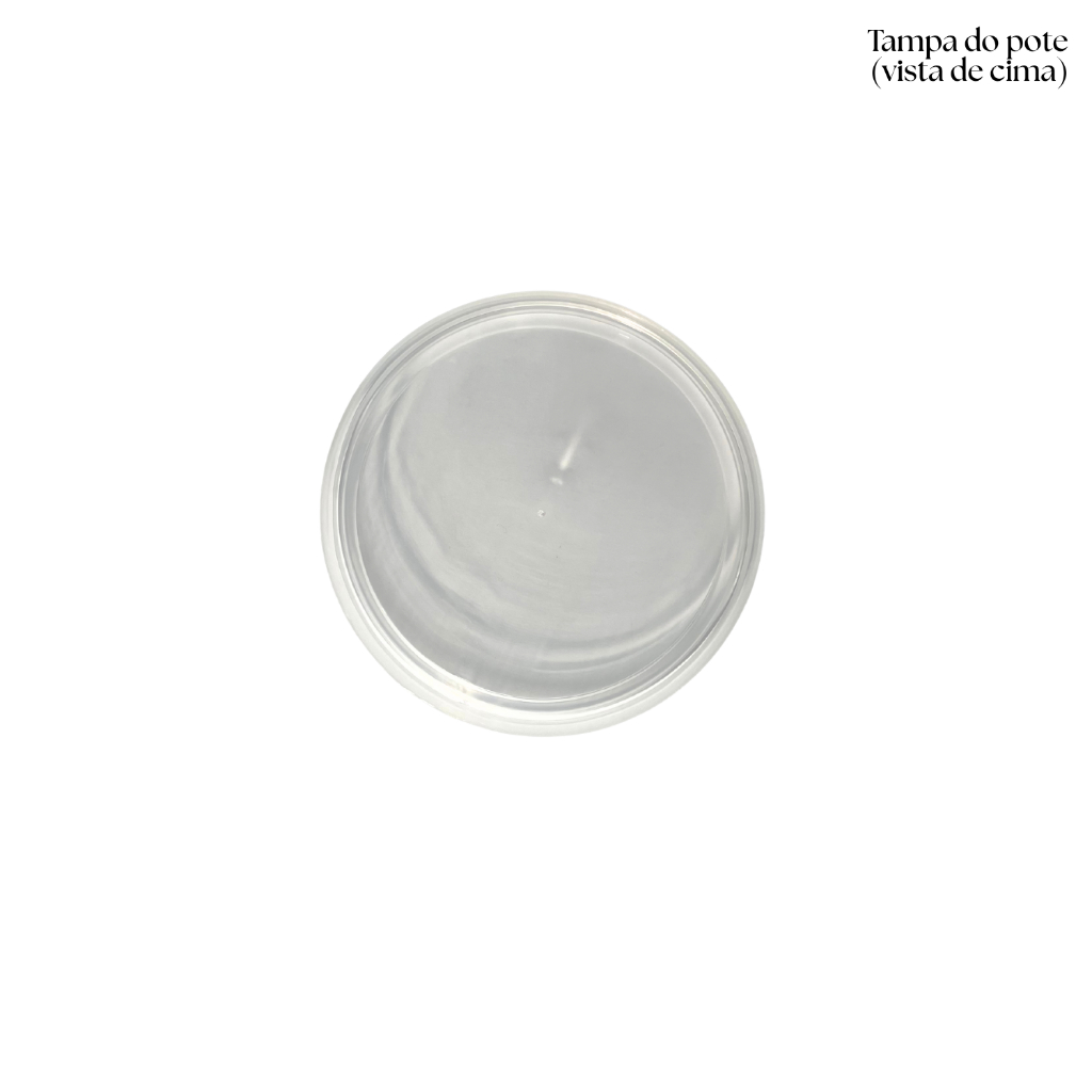 Kit Pote Redondo Plástico 200ml Transparente p/ Doces, Temperos, Lembranças