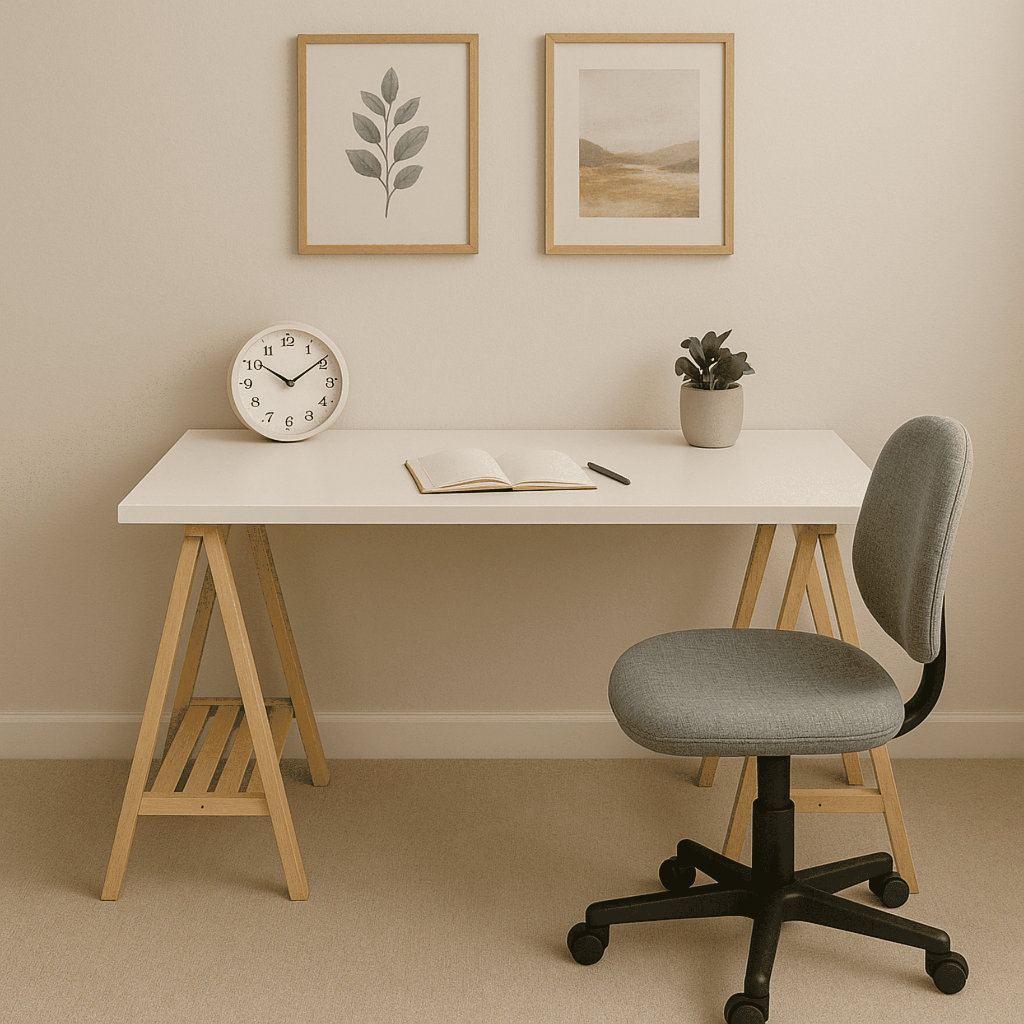 Dois Cavaletes 75x50cm com base estrado em madeira Pinus em Oferta na Shopee