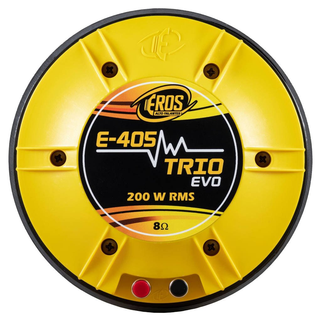 Driver Profissional Eros E-405 Trio Evo 200W RMS 8 Ohms Amarelo Cornetão Jarrão E405 E 405 em Oferta na Shopee