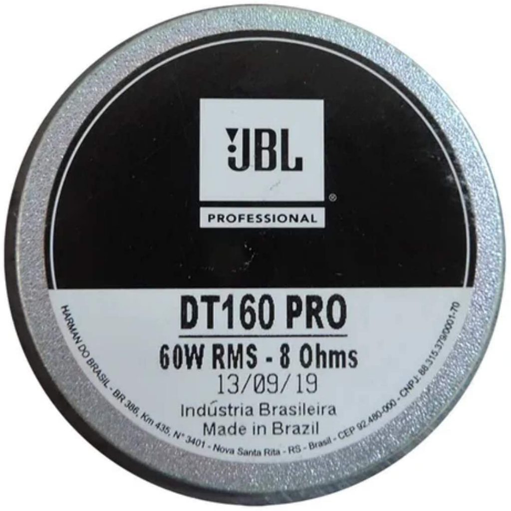 Imagem Driver Corneta JBL Selenium DT160 Pro 60W RMS 8 Ohms Original