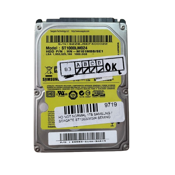 HD NOT NORMAL 1TB SAMSUNG / SEAGATE ST1000LM024 em Oferta na Shopee