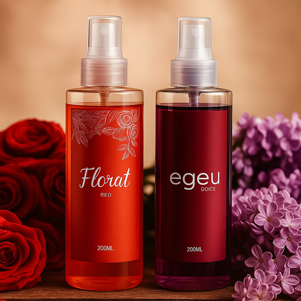 Kit Body Splash Florat Red + Body Splash Dolce 200ml Cada em Oferta na Shopee