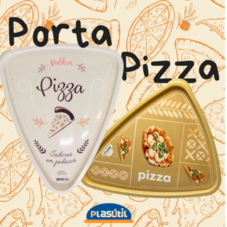 Pote porta metade de pizza - Plasútil em Oferta na Shopee